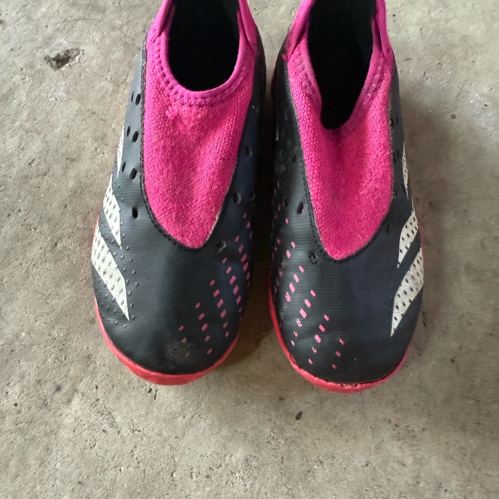 Kids Black and Pink Shoes